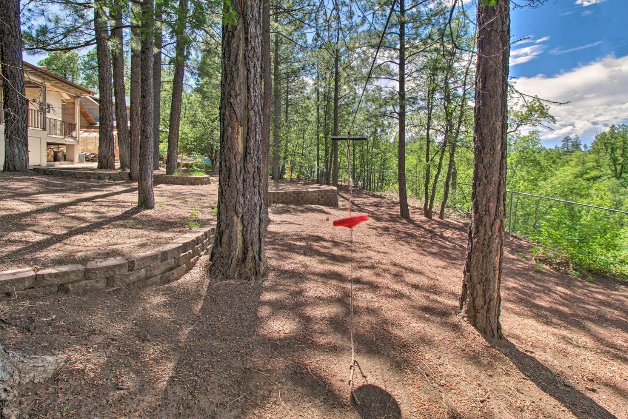 Pinetop Creekside Cabin Secret Game Room! المظهر الخارجي الصورة